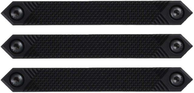 AT3 Tactical M-Lok Rail Cover Polymer Retro Design Covers 3 Sections Hardware Black 3-pack - At3 Tactical