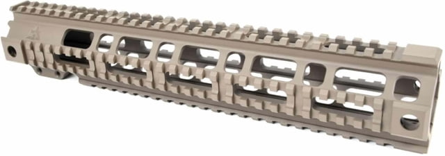 AT3 Tactical Pro Series Free Float Quad Rail AR15 Handguards 12.5in Rifle Length FDE - At3 Tactical