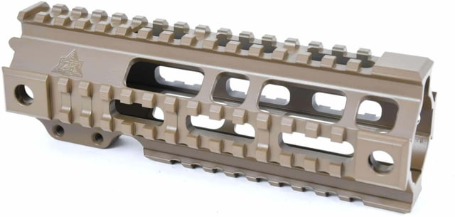 AT3 Tactical Pro Series Free Float Quad Rail AR15 Handguards 7in Carbine Length FDE - At3 Tactical