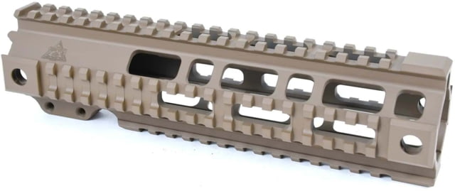 AT3 Tactical Pro Series Free Float Quad Rail AR15 Handguards 9in Mid-Length FDE - At3 Tactical
