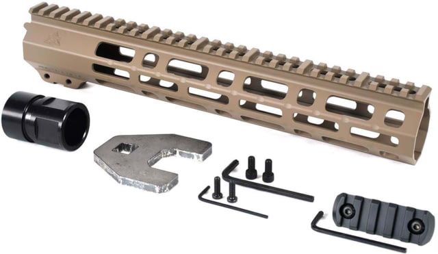AT3 Tactical SPEAR M-Lok AR-15 Free Float Handguard 12 in FDE - At3 Tactical