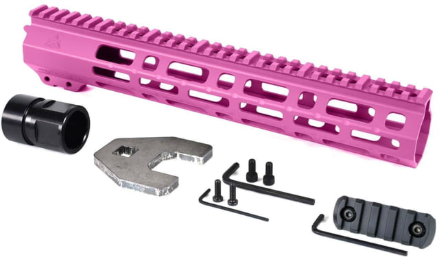 AT3 Tactical SPEAR M-LOK AR-15 Free Float Handguard 12in Length Pink - At3 Tactical
