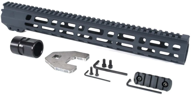 AT3 Tactical SPEAR M-Lok AR-15 Free Float Handguard 15 in Gray - At3 Tactical