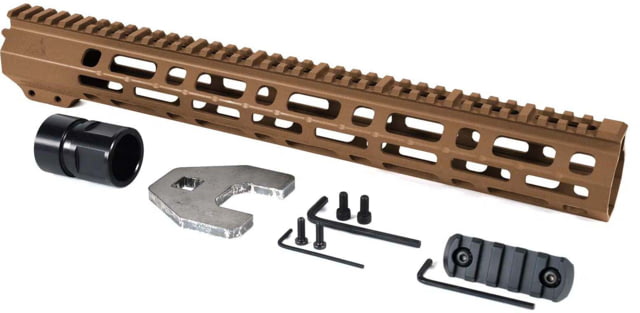 AT3 Tactical SPEAR M-LOK AR-15 Free Float Handguard 15in Length Burnt Bronze - At3 Tactical