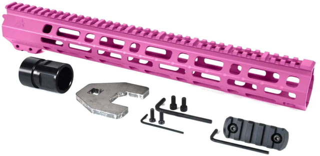 AT3 Tactical SPEAR M-LOK AR-15 Free Float Handguard 15in Length Pink - At3 Tactical