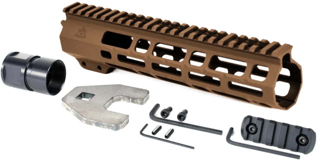 AT3 Tactical SPEAR M-LOK AR-15 Free Float Handguard 9in Length Burnt Bronze - At3 Tactical