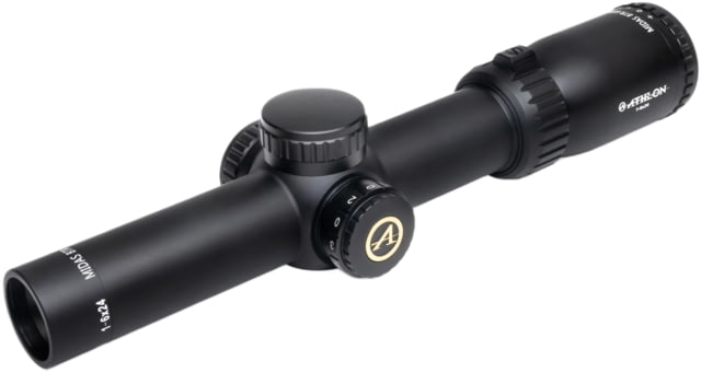 Athlon Optics Midas BTR GEN2J HD 1-6x24 30 mm Tube LPVO Rifle Scope Second Focal Plane ATSR4 Reticle Black
