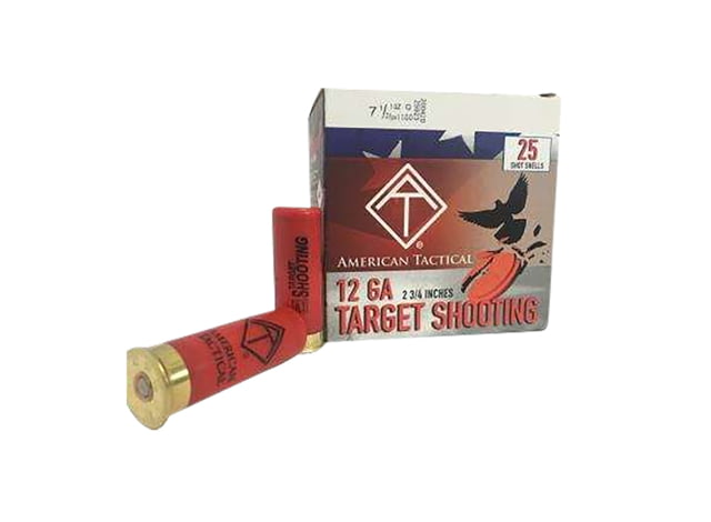  12 Gauge 1oz 2.75 Shotgun 7.5 Shot 25 Rounds Ammo