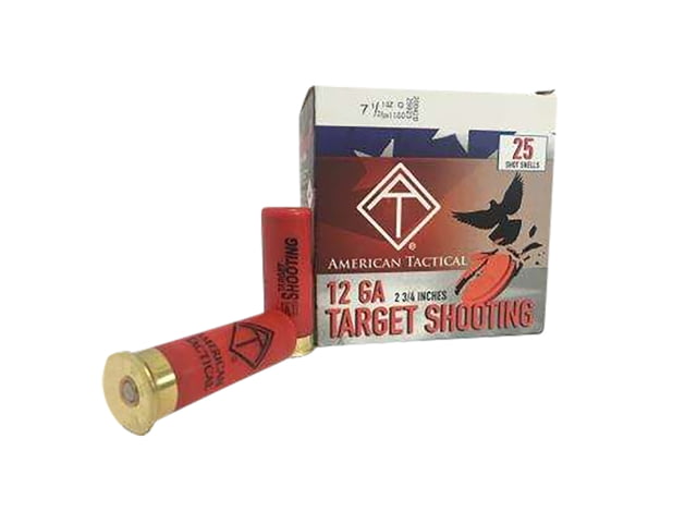 ATI Target Load 12Gauge 2.75" 1oz 7.5Shot 25 Per Box/10 Case - American Tactical Imports