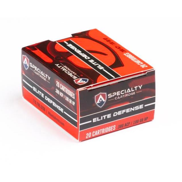Atl Arms/ Specialty Cartridge Inc DBA ACME Specialty Cartridge Elite Defense Handgun Amunition .380 Auto 100gr JHP 20/ct