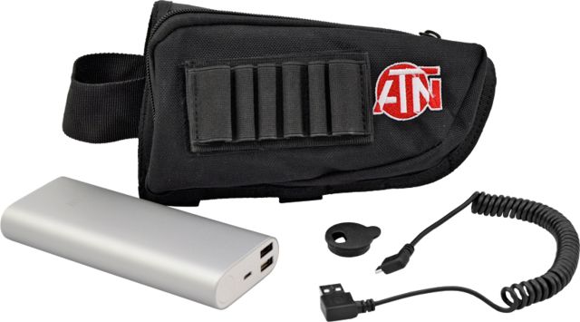 USED ATN Extended Power 20000 mAh Battery Kit w/Cable & Buttstock Pouch ACMUBAT160 - ATN