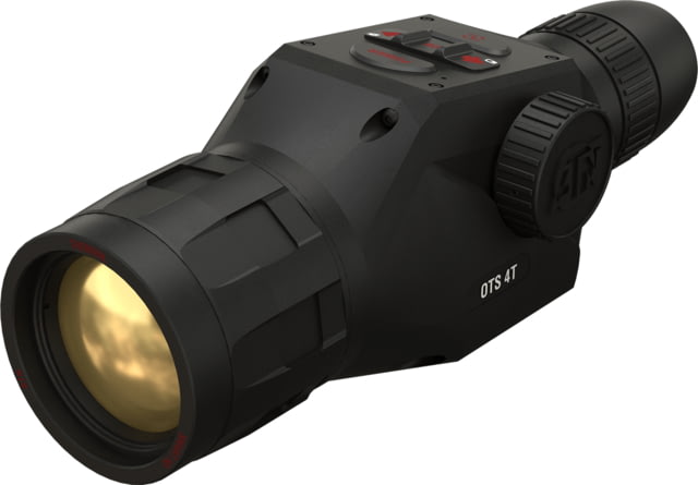 ATN OTS 4T 2.5-25x 640x480 Thermal Viewer w/ Full HD Video rec WiFi Smooth zoom iOS/Android Controlling App Black - ATN