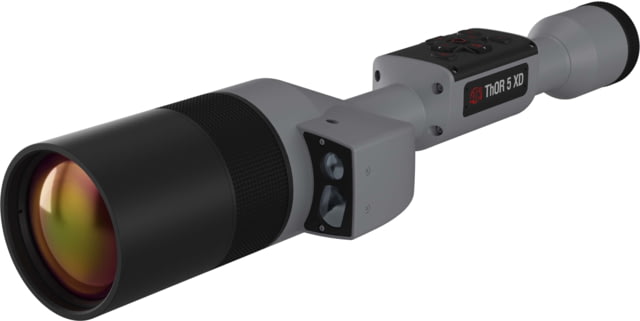 ATN Thor 5 XD LRF 4-40x 1280x1024 12 Micron Smart HD Thermal Rifle Scope 30mm Tube w/ Xtreme Definition 1.3 Megapixel Sensor Wolf Grey - ATN