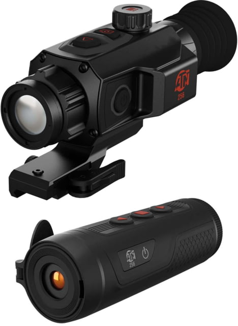ATN ThOR 6 Mini Compact 2-16x Thermal Rifle Scope and BlazeSeeker 207 Thermal Monocular