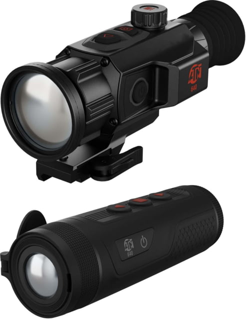 ATN ThOR 6 Mini Compact 3-24x Thermal Rifle Scope and BlazeTrek 625 Thermal Monocular