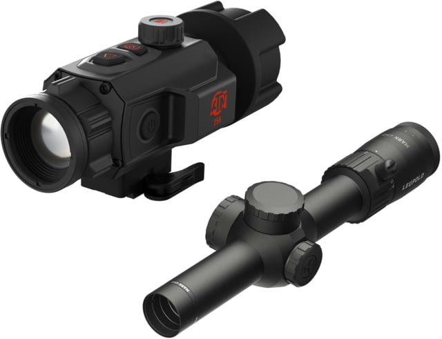 ATN TICO 6 1x25mm 256x192px Thermal Clip On & Leupold Mark 4HD 1-4.5x24 LPVO Rifle Scope w/ Illum. FireDot TMR Reticle 30mm Tube Second Focal Plane