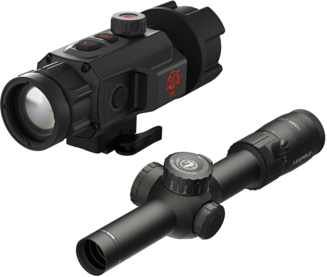 ATN TICO 6 1x35mm 384x288px Thermal Clip On & Leupold Mark 4HD 1-4.5x24 LPVO Rifle Scope w/ Illum. FireDot TMR Reticle 30mm Tube Second Focal Plane