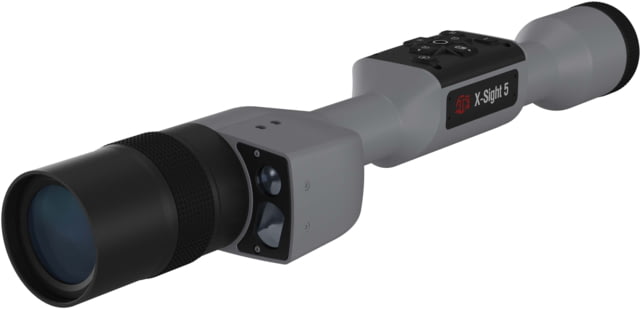 ATN X-Sight 5 LRF 5-25x UHD Smart Day/Night Hunting Rifle Scope 30mm Tube w/ Gen 5 Sensor Wolf Grey - ATN