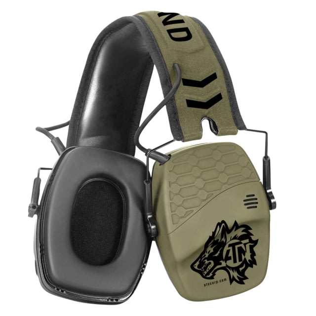 EDEMO ATN X-Sound Hearing Protector Electronic Earmuffs w/Bluetooth Camo ACPROTXSND EDEMO4 Used Condition Fair - Atn
