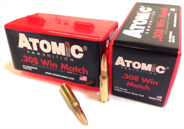 Atomic Ammunition Atomic Ammo .308 Win. 175gr. Match Bthp - Atomic Ammunition