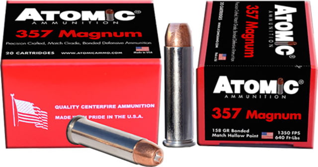 mic Ammunition Atomic .357 Magnum 158gr. Bonded Jhp 20-pack Ammo