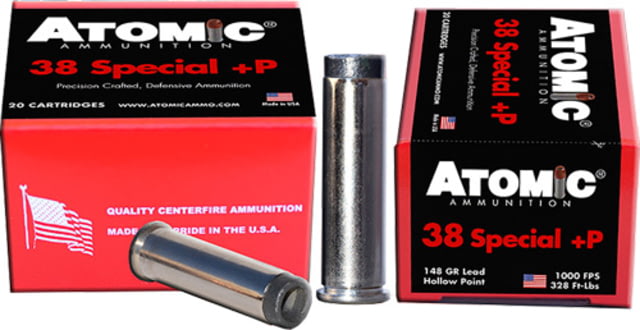 mic Ammunition Atomic .38 Special P 148gr. Wc Up-side-down 20-pack Ammo