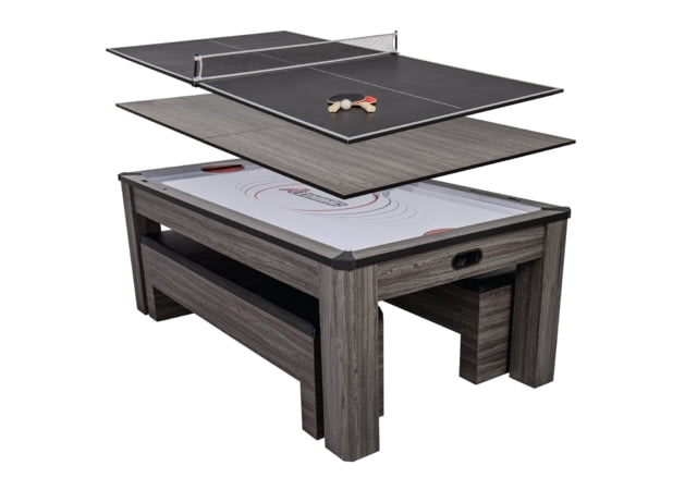 Atomic NorthPort 3-in-1 Dining/Air Hockey/TT Table, Woodgrain, G05305W