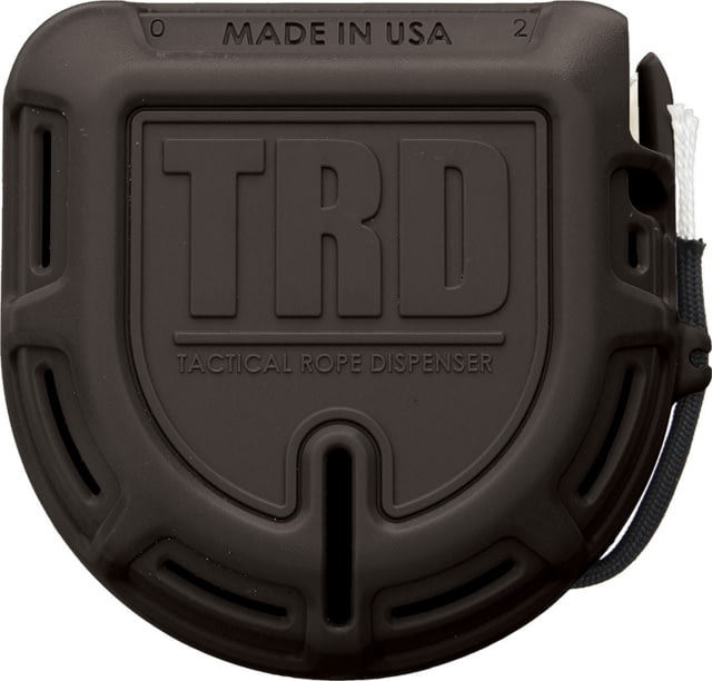 Atwood Tactical Rope Dispenser Black Other Info 550 Paracord With Seven Strand Core Tangle Free Cord Delivery High Carbon Cutting Blade Impact