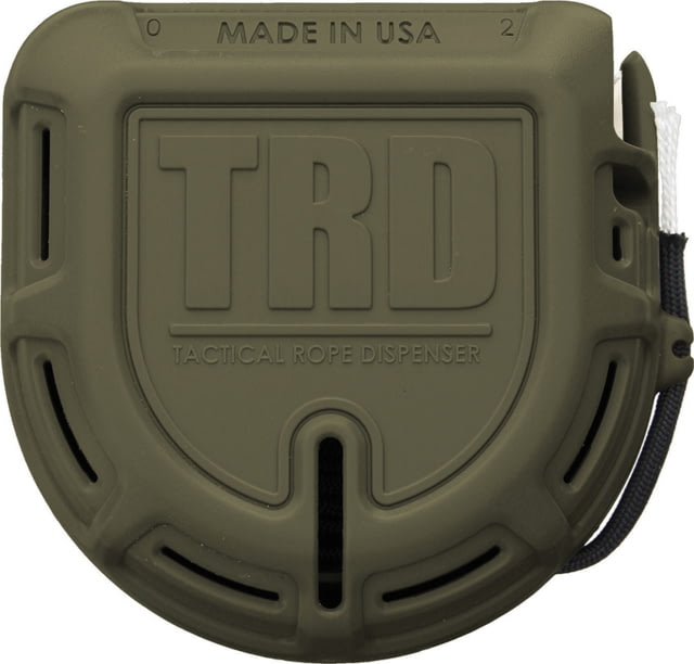 Atwood Tactical Rope Dispenser OD Green Other Info 550 Paracord With Seven Strand Core Tangle Free Cord Delivery High Carbon Cutting Blade Impact