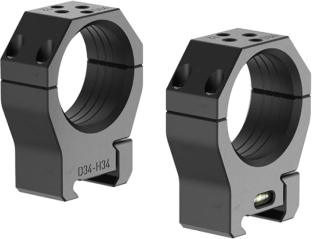 Audere Scope Rings PSR 1in Med Black - Audere