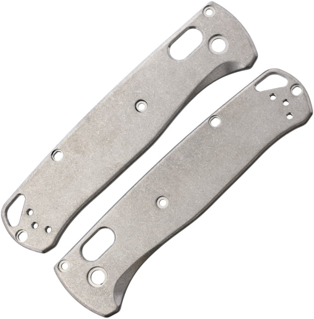 August Engineering Classic Ti SW Bugout 535 Handle Scales Stonewash Titanium - August Engineering