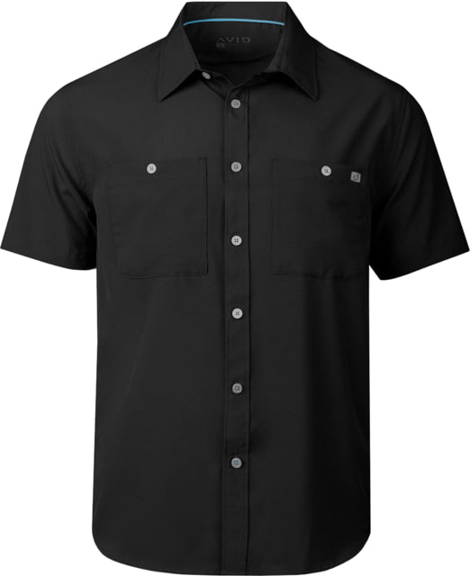 USED AVID Sportswear Cabo Performance Short Sleeve Shirt - Men's Black Large