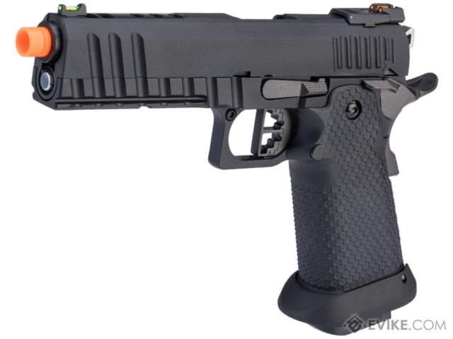AW Custom Full Auto Competitor Hi-CAPA Gas Blowback Airsoft Pistol Gun Only Green Gas Black Ace - Aw Custom
