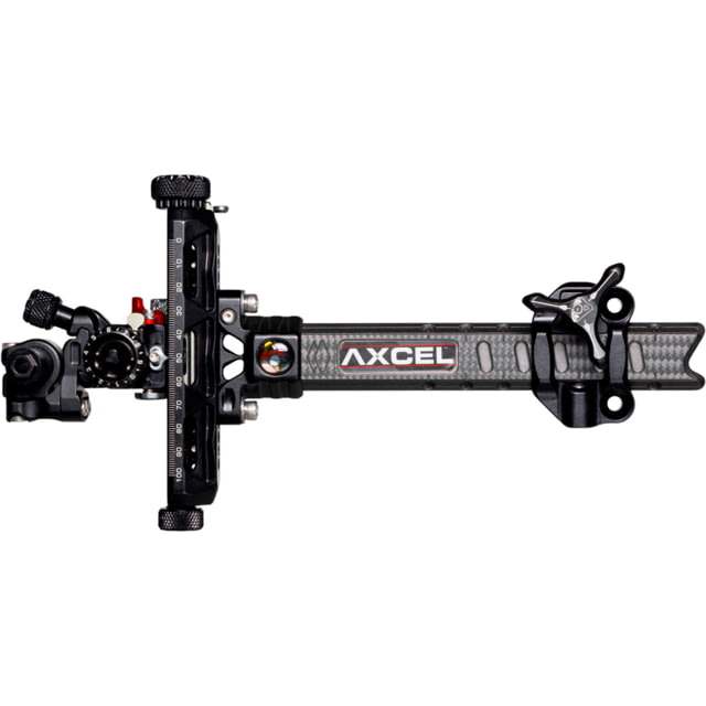 Axcel Achieve XP Pro Carbon Bar Compound Bow Sight Left Hand Black 6in - Axcel