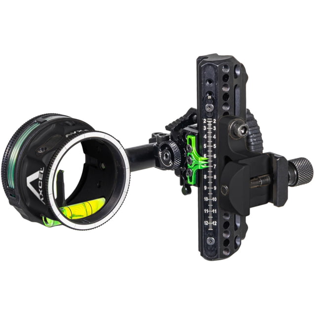 Axcel Driver Plus Slider Bow Sight CK w/AVX-41 Scope .019 Single Pin Picatinny Green 1503647