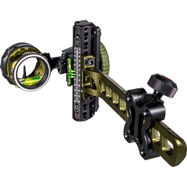 Axcel Driver Plus Slider Sight w/AVX-31 Scope Tactical BH .019 Green Fiber Single Pin Right Hand 1502896 - Axcel