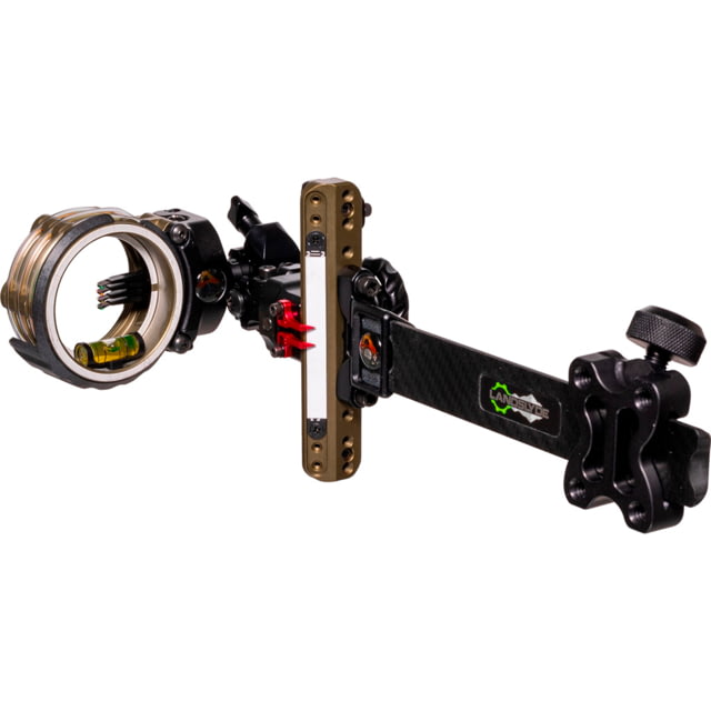 Axcel LANDSLYDE Carbon Pro Slider Tact. BH AccuStat II Micro 4 Pin Bow Sights 0.01in Black - Axcel