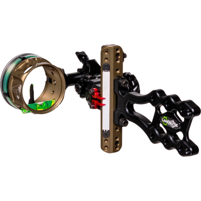 Axcel LANDSLYDE Slider Tactical Bowhunting Sight AVX-41 Scope 1 Pin Bow Sights .019 Green Fiber Black - Axcel