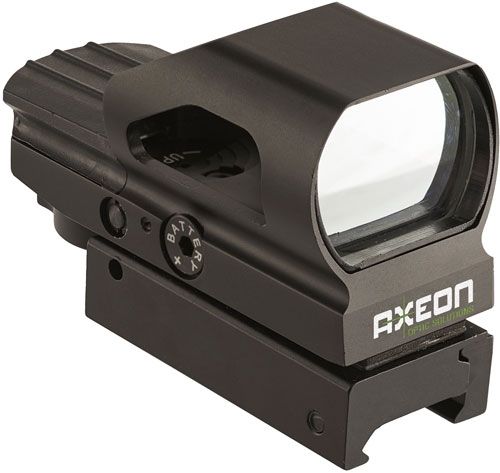 Axeon RG49 Multi Reticle Hooded Reflex Sight - Axeon