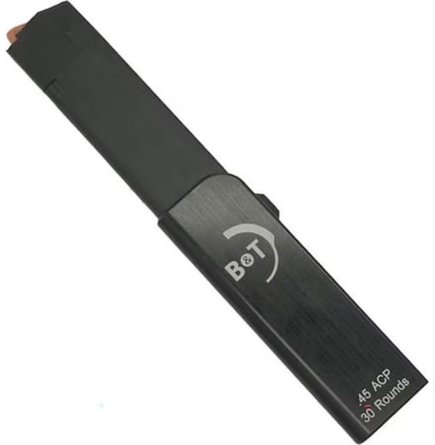 B&T APC45-G/SPC45-G .45ACP 30 Rounds Polymer Rifle Magazine Black - B&T