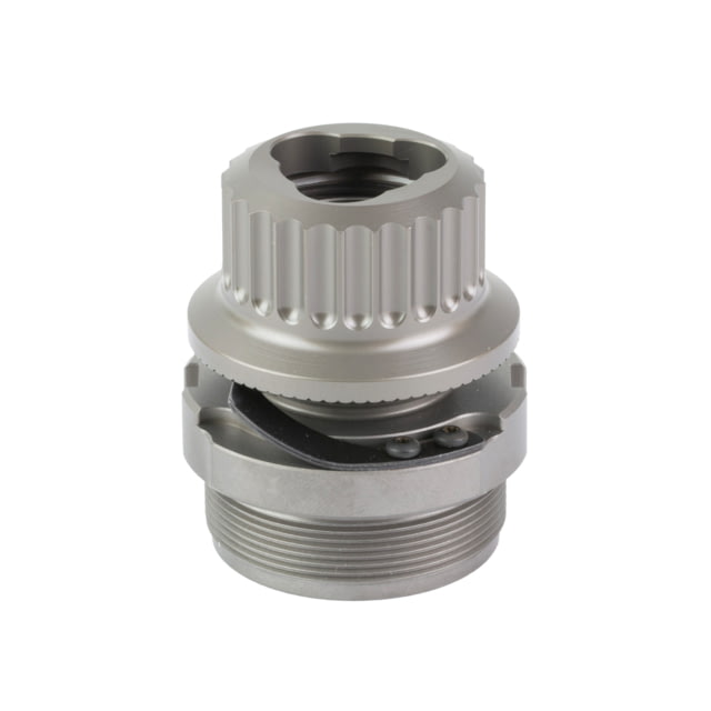 B&T RQD Tri Lug Suppressor Mount 9MM HUB Compatible Suppressor to B&T/HK Spec Tri-Lug Barrel Stainless Steel and Titanium Finish