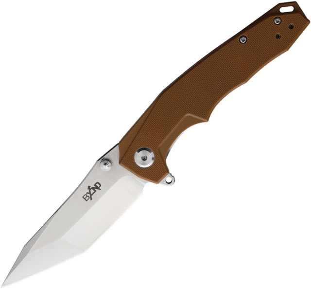 B'yondEDC Dash Folding Knife 4.5in Closed 3.5in D2 Tool Steel Satin Blade Dark Earth G10 Handle - B'yondedc