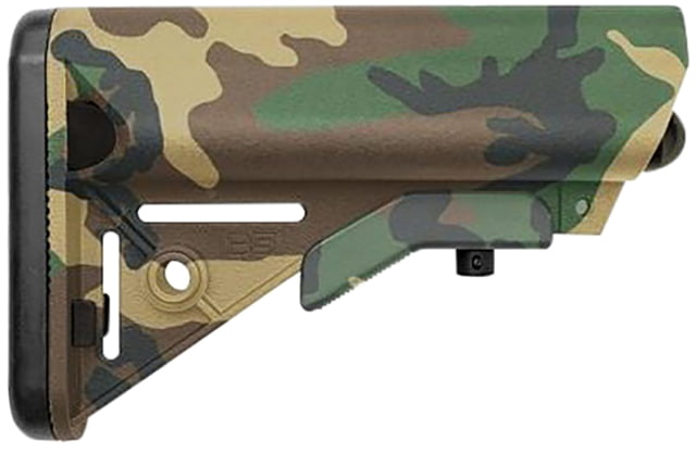 B5 Systems SOPMOD Stock Woodland Camo w/ Quick Detach Mount Double the resin and glass of prior SOPMOD stock makes this stock 2-3 times stronger. Mil
