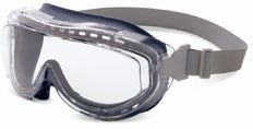 Uvex Flex Seal Safety Goggles Bacou-Dalloz Black Frame Clear Lens Single - Uvex
