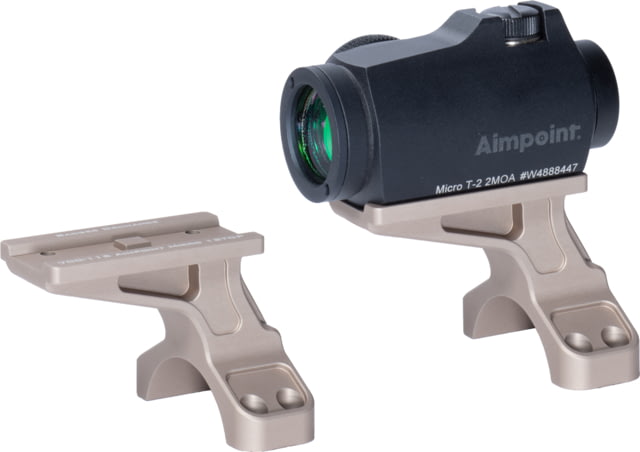 Badger Ordnance Condition One 12 O'clock Top Optical Red Dot Sight Mount 35mm Aimpoint Micro Tan - Badger Ordnance