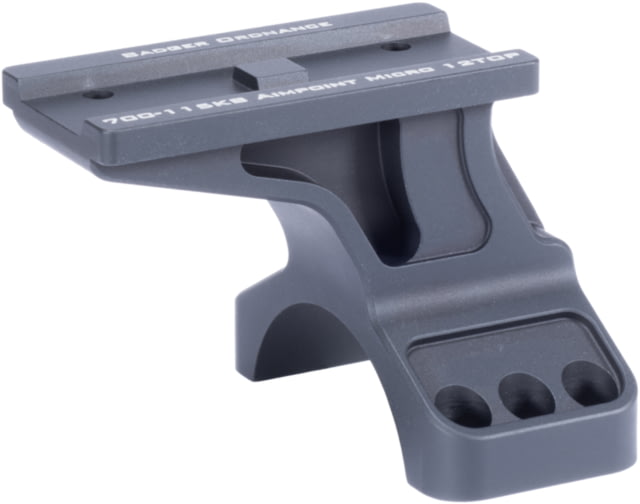 Badger Ordnance Condition One Max 12 O'clock Top Optical Red Dot Sight Mount 35mm Black Aimpoint Micro