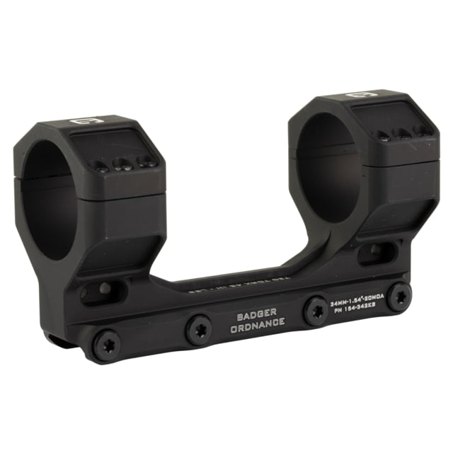 Badger Ordnance Condition One MAX Riflescope Mount 34mm 1.54in 20 MOA Black - Badger Ordnance