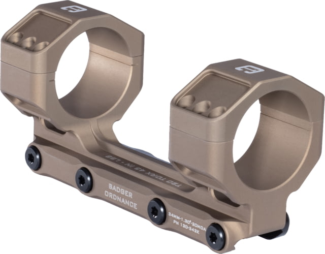 Badger Ordnance Condition One MAX Riflescope Mount 34mm 1.3in 20 MOA Cant Tan - Badger Ordnance