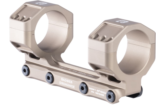 Badger Ordnance Condition One MAX Riflescope Mount 34mm 1.3in Tan - Badger Ordnance