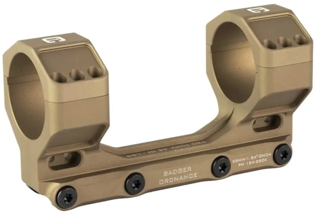 Badger Ordnance Condition One MAX Riflescope Mount 34mm 1.54in 20 MOA Tan - Badger Ordnance